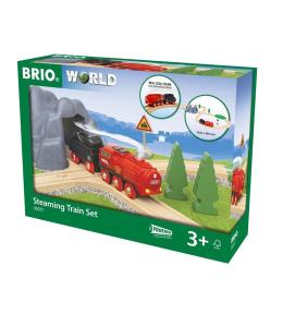 Brio Zestaw z kolejką na parę na baterie