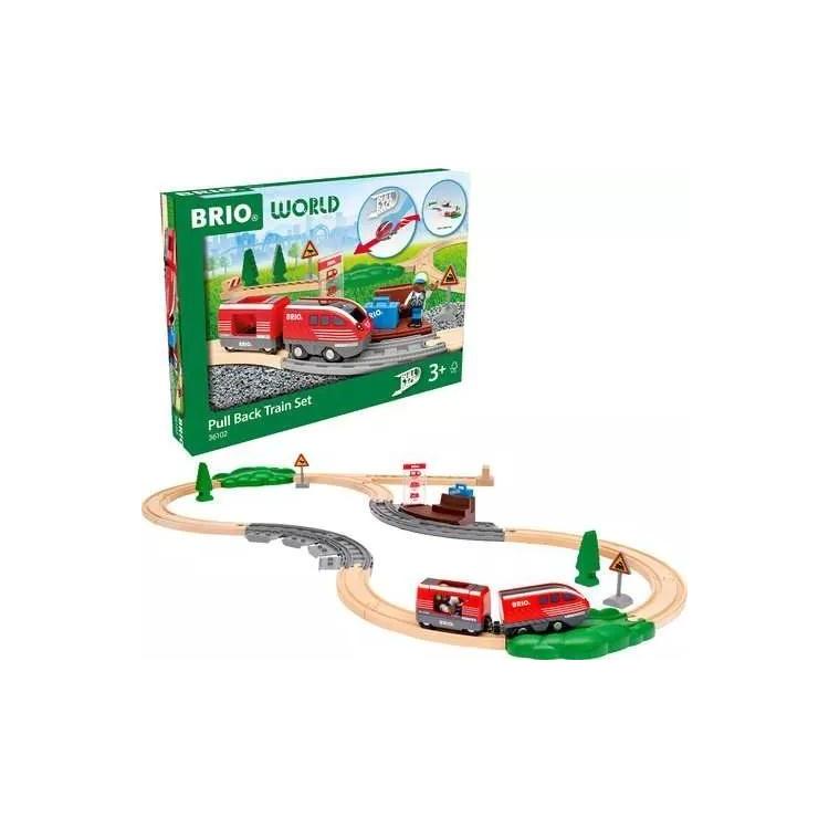 Brio Zestaw Pull Back Train