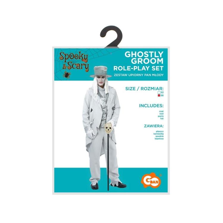 Strój dla dorosłych Upiorny Pan Młody rozm. 56