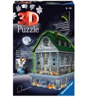 Puzzle 3D 216 Nawiedzony dom świecący w ciemności