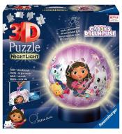 Puzzle 3D 72 Świecąca Kula: Koci Domek Gabi