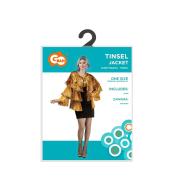 Marynarka dla dorosłych Tinsel złota rozm. uniw