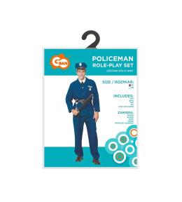 Strój dla dorosłych Policjant rozm.52
