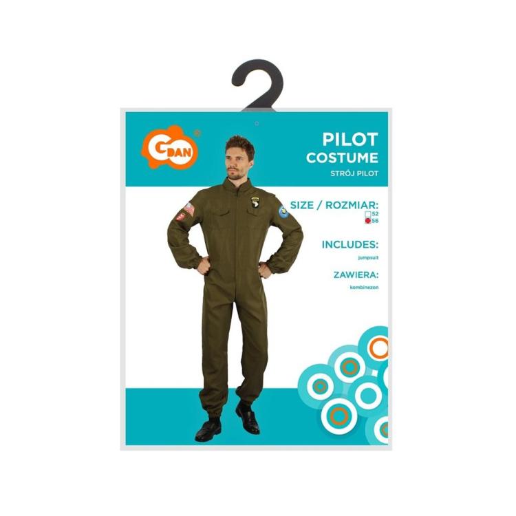 Strój dla dorosłych Pilot kombinezon rozm.56