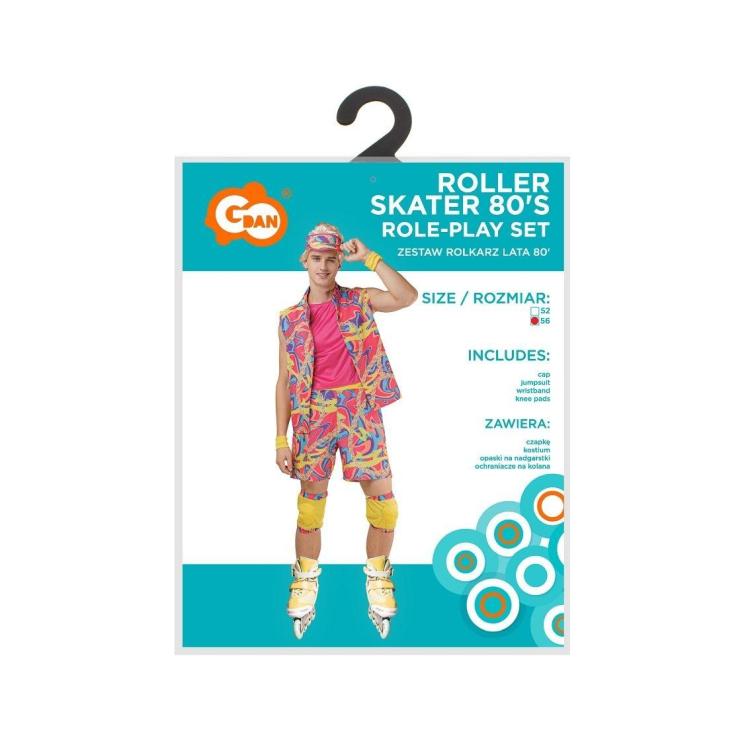 Strój dla dorosłych Rolkarz Lata 80' rozm. 56