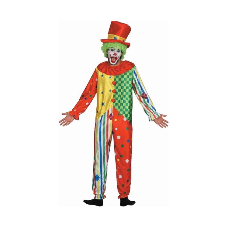 Zestaw dla dorosłych kolorowy Klaun rozm. 56