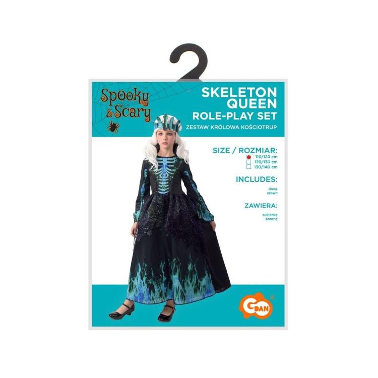 Strój dla dzieci Królowa Kościotrup rozm. 110/120