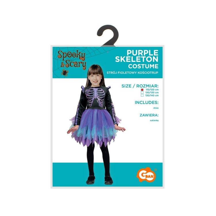 Strój dla dzieci Fioletowy Kościotrup rozm.110/120