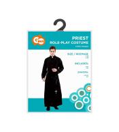 Strój księdza dla dorosłych (sutanna, pas), roz.52