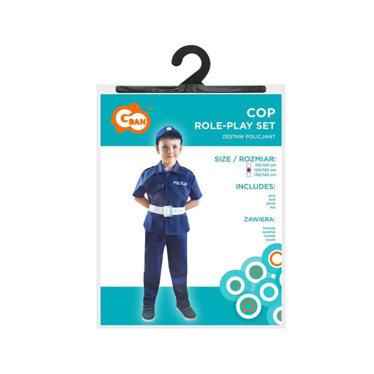 Strój policjanta rozm. 120/130cm