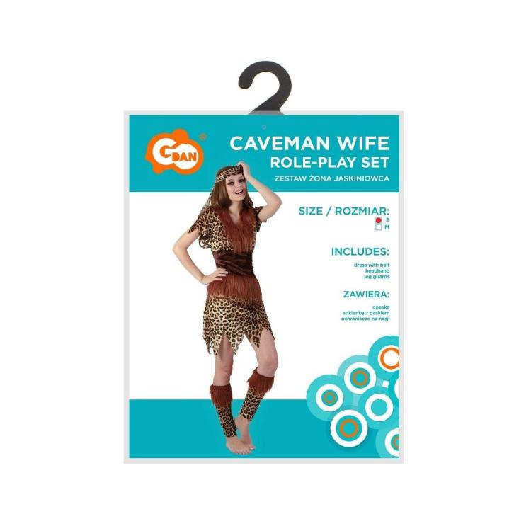 Strój dla dorosłych Żona Jaskiniowca rozm. S