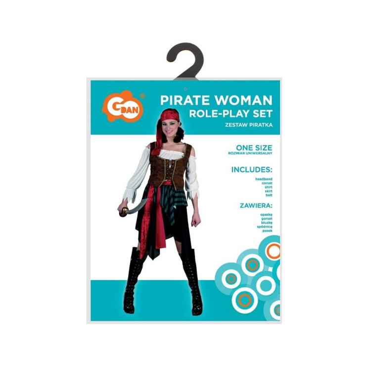 Strój dla dorosłych Piratka rozm. uniwersalny