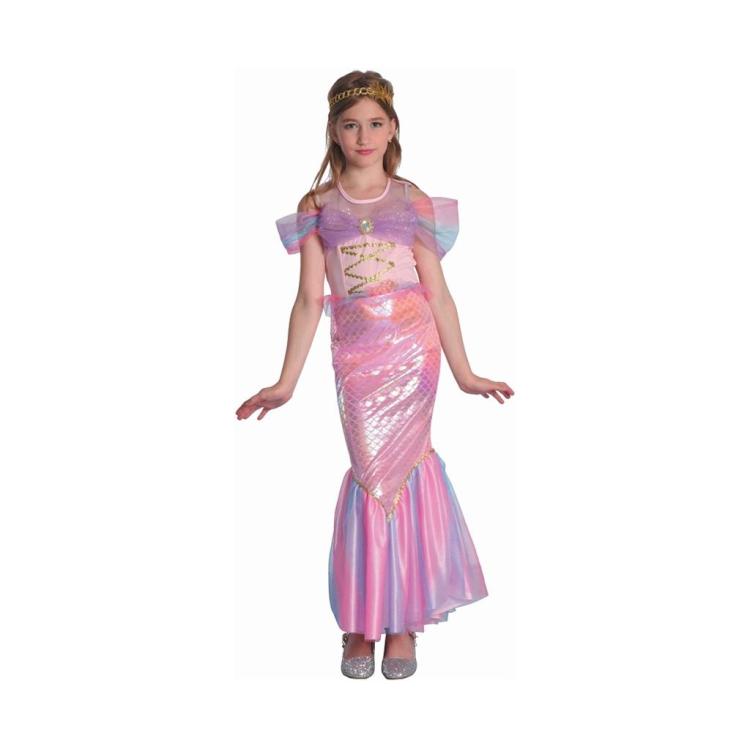 Strój Różowa Syrenka rozm 130/140cm