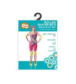 Strój dla dorosłych Rolkarka Lata 80' rozm. S