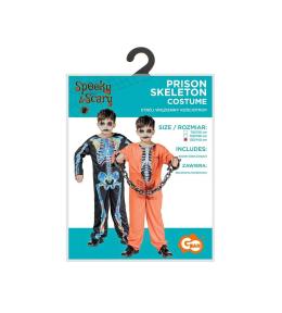Strój dla dzieci Więzienny Kościotrup rozm 130/140