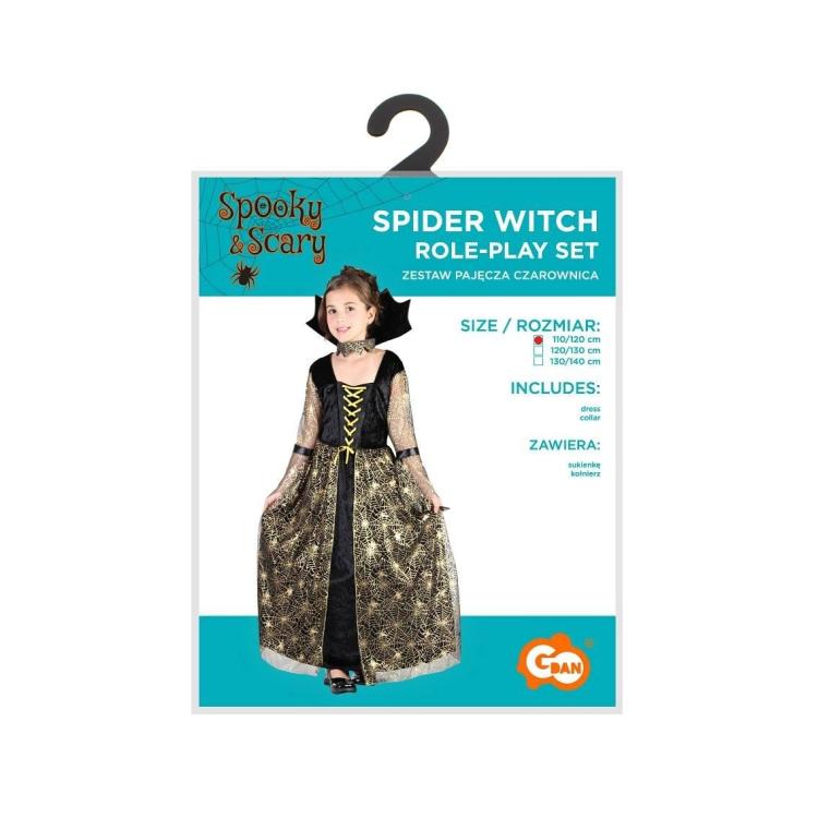 Strój dla dzieci Pajęcza Czarownica rozm. 110/120