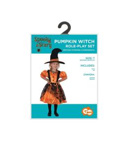 Zestaw dla dzieci Dyniowa Czarownica rozm. 92/104