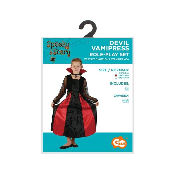 Zestaw dla dzieci Diabelska Wampirzyca 120/130cm