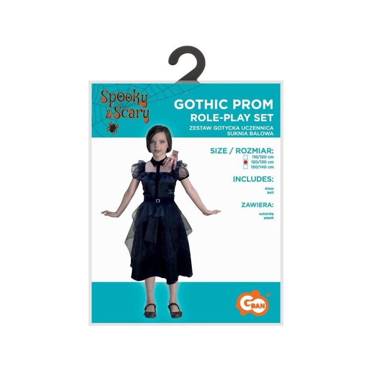 Strój dla dzieci Gotycka Uczennica rozm. 120/130cm