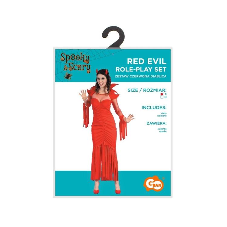 Strój dla dorosłych Czerwona Diablica rozm. S