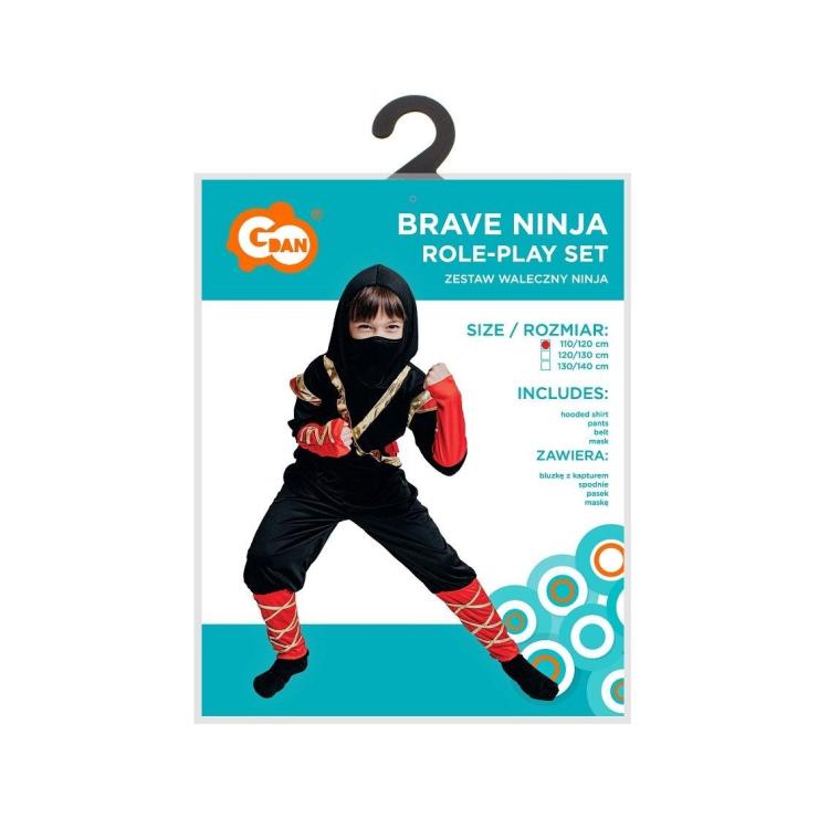 Strój dla dzieci Waleczny Ninja rozm.110/120cm