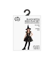 Strój dla dzieci Czarna Czarownica rozm. 110/120cm