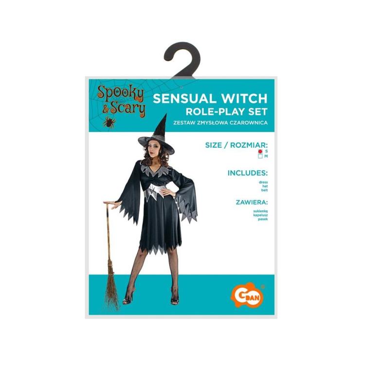 Strój dla dorosłych Zmysłowa Czarownica rozm. S