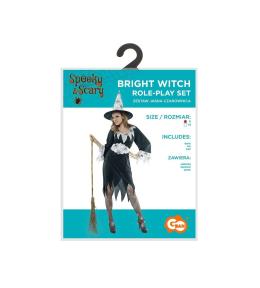 Strój dla dorosłych Jasna Czarownica rozm. S