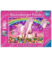 Puzzle XXL 100 Brokatowy koń