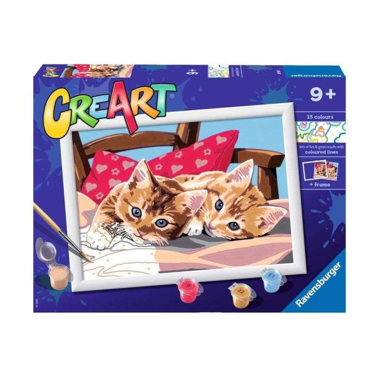 CreArt dla dzieci: Dwa słodkie kotki