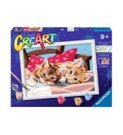 CreArt dla dzieci: Dwa słodkie kotki