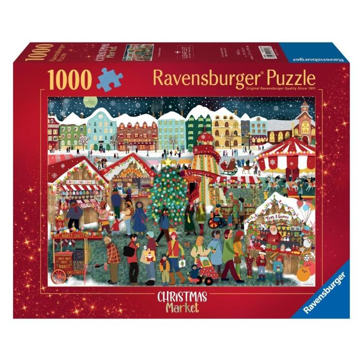 Puzzle 2D: Jarmark Świąteczny 1000el