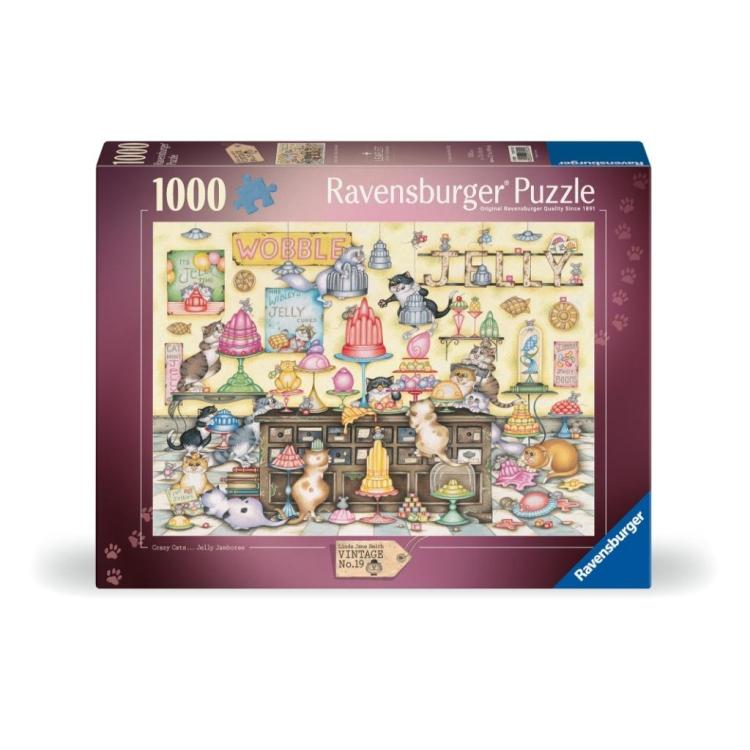 Puzzle 2D: Crazy cats żelki 1000el