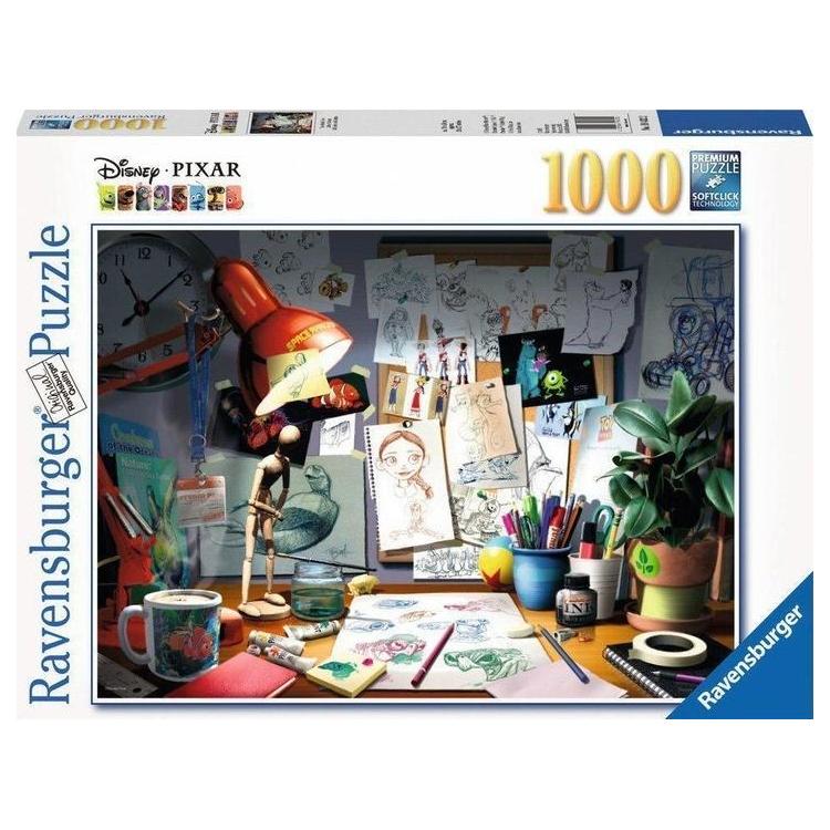 Puzzle 1000 Artystyczne biurko