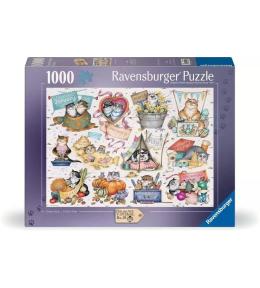 Puzzle 1000 Kalendarz Szalonych Kotów