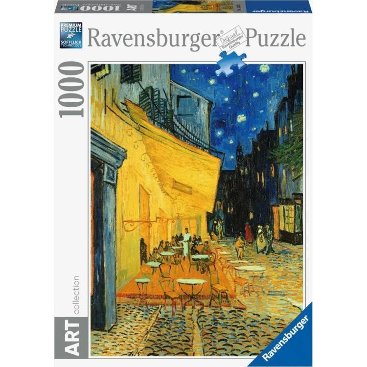 Puzzle 1000 Art Taras kawiarni w nocy