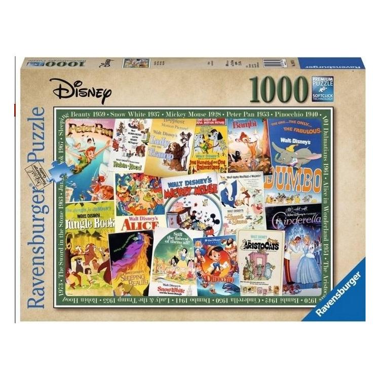 Puzzle 1000 Filmowe Plakaty Disneya