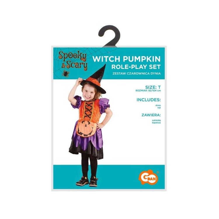 Zestaw dla dzieci Czarownica Dynia rozm. 92/104cm