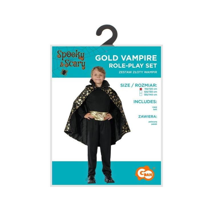 Strój dla dzieci Złoty Wampir rozm. 110/120cm
