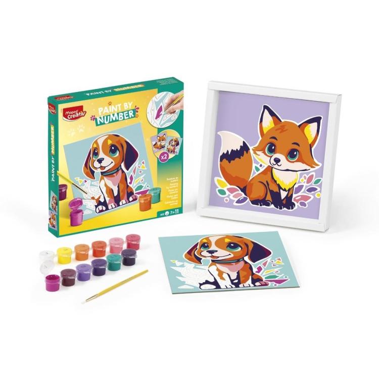 Creativ malowanie po numerach piesek/lisek