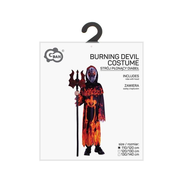 Strój dla dzieci Płonący Diabeł 110/120cm