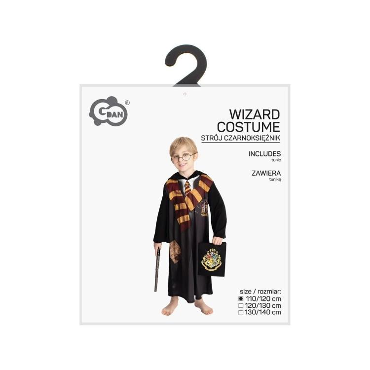 Strój dla dzieci Czarnoksiężnik 110/120cm