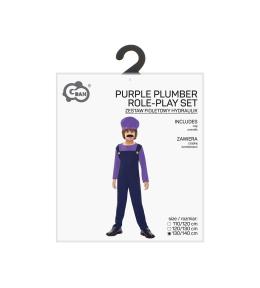 Strój dla dzieci Fioletowy hydraulik 130/140cm