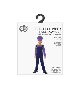 Strój dla dzieci Fioletowy hydraulik 110/120cm