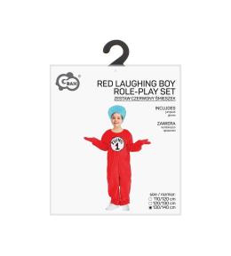 Strój dla dzieci czerwony śmieszek 130/140cm