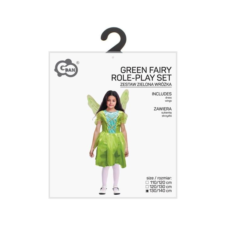 Strój dla dzieci Zielona Wróżka 130/140cm
