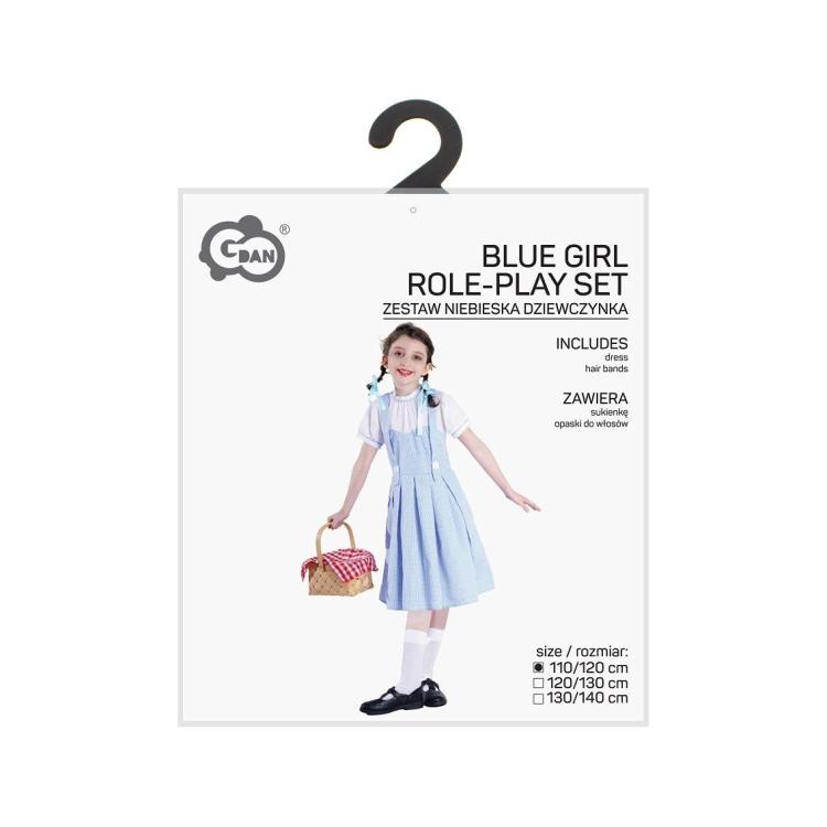 Strój dla dzieci Niebieska dziewczynka 110/120cm