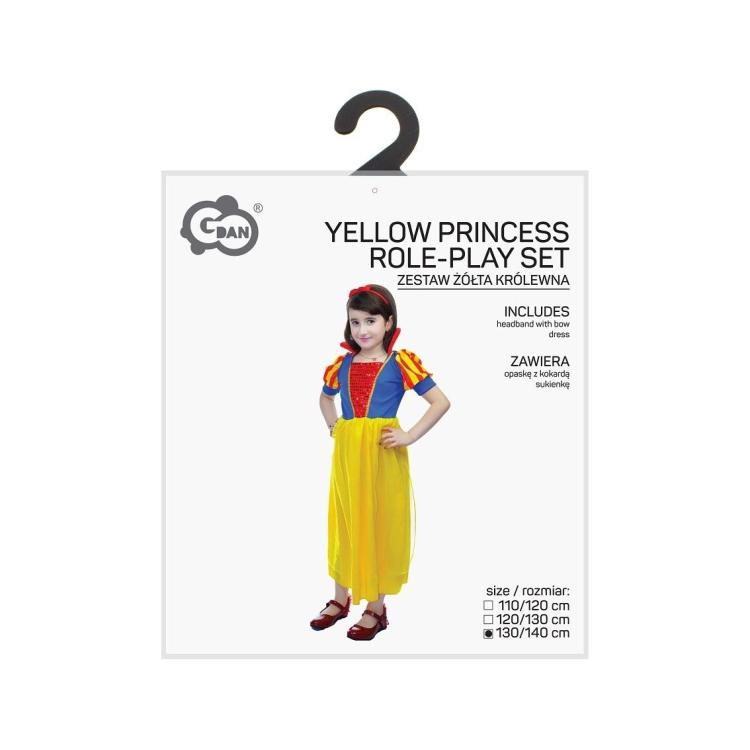 Strój dla dzieci Żółta królewna 130/140cm