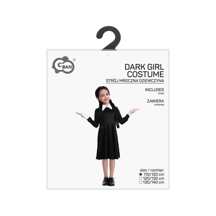 Strój dla dzieci Mroczna Dziewczyna 110/120cm