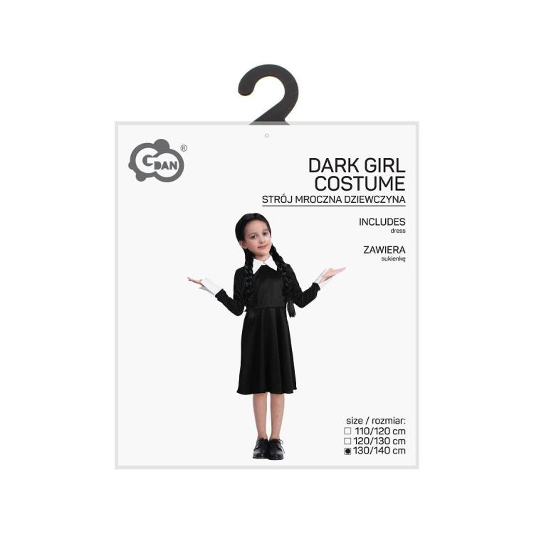 Strój dla dzieci Mroczna Dziewczyna 130/140cm
